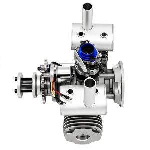 Model aircraft engine, drone engine, electric start, two-stroke 70cc gasoline twin cylinder engine - Image 5