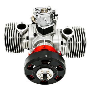 Model aircraft engine, unmanned aerial vehicle engine, integrated two-stroke engine, 130cc gasoline twin cylinder - Image 2