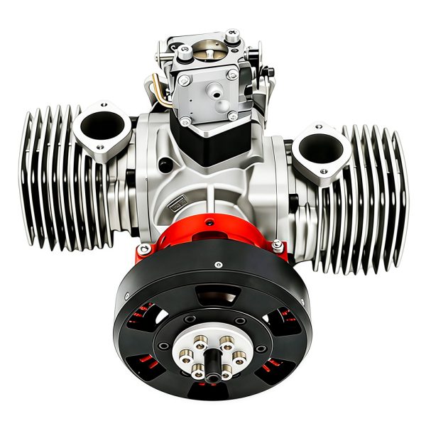 Model aircraft engine, unmanned aerial vehicle engine, integrated two-stroke engine, 130cc gasoline twin cylinder