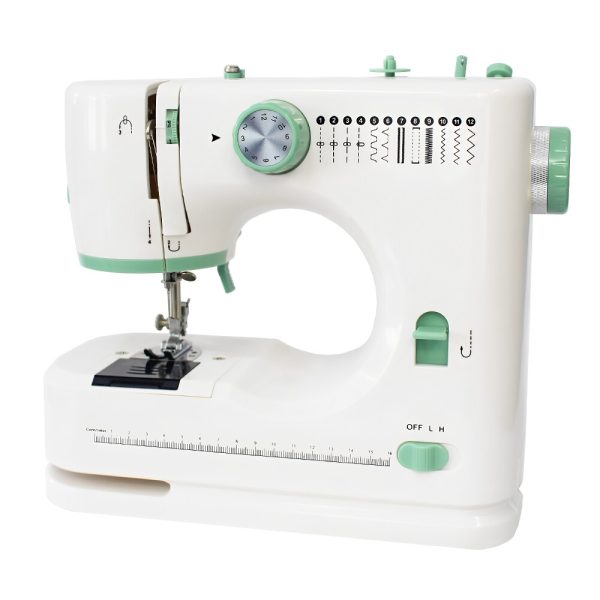 Double needle, double line, 12 stitch household multifunctional lock edge electric sewing machine, electric sewing machine